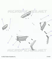 ELECTRICITE, HEADLIGHTS AND TAILLIGHTS   Z23A5P87A4/K87A4/A87A2(C703205) pour Polaris RZR 900 TRAIL de 2023
