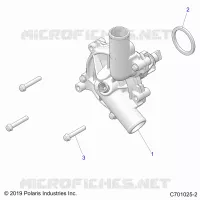 REFROIDISSEMENT, WATERPUMP   Z23A5P87A4/K87A4/A87A2(C701025 2) pour Polaris RZR 900 TRAIL de 2023