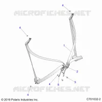 SIEGE BELT MOUNTING   Z23A5P87A4/K87A4/A87A2(C701032 2) pour Polaris RZR 900 TRAIL de 2023