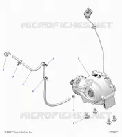 SYSTÃˆME DE TRANSMISSION, FRONT GEARCASE MOUNTING   Z23A5P87A4/K87A4/A87A2(C703207) pour Polaris RZR 900 TRAIL de 2023