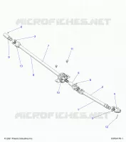 SYSTÃˆME DE TRANSMISSION, FRONT PROP SHAFT   Z23A5P87A4/K87A4/A87A2(C0704176 1) pour Polaris RZR 900 TRAIL de 2023