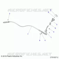 SYSTÃˆME DE TRANSMISSION, GEAR SELECTOR   Z23A5P87A4/K87A4/A87A2 (C701027 2) pour Polaris RZR 900 TRAIL de 2023