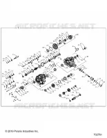 SYSTÃˆME DE TRANSMISSION, MAIN GEARCASE INTERNALS   Z23A5P87A4/K87A(702761) pour Polaris RZR 900 TRAIL de 2023