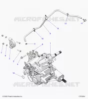 SYSTÃˆME DE TRANSMISSION, MAIN GEARCASE MOUNTING   Z23A5P87A4 (C703204) pour Polaris RZR 900 TRAIL de 2023