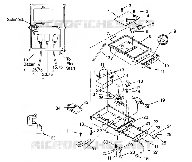 BOITIER ELECTRIQUE SLX 780 B964287 and  Intl. SLX 780 I964287 (4937443744B011) Polaris JET SKI 780 1996 SLX   INTL SLX 780 - I964287