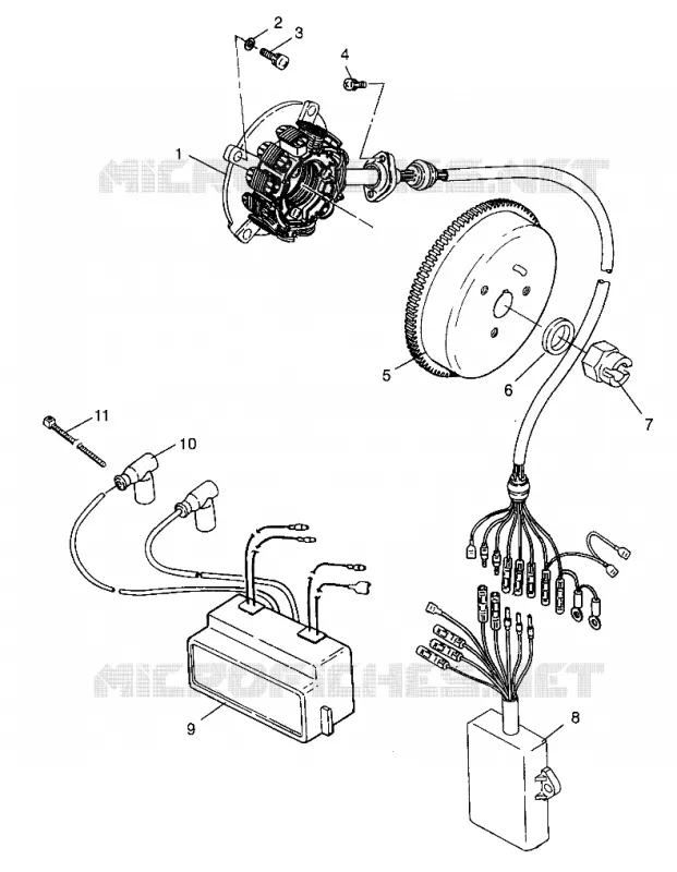 STATOR SL 700 B964066 and  Intl. SL 700 I964066 (4935633563C008) Polaris JET SKI 700 1996 SL  SL 700 - B964066