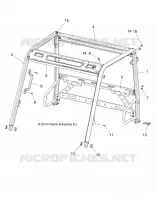 CHASSIS, CAB CADRE   R15RMAEGJ/GC/EJ (49RGRCADRE15EV) pour Polaris RANGER EV de 2015