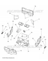 PLANCHER ET GARDES BOUES   R15RMAE4GJ/GC/EJ (49RGRPANNEAUX15EV) pour Polaris RANGER EV de 2015