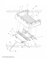 SUPPORT BENNE   R15RMAE4GJ/GC/EJ (49RGRBOXMOUNTING15EV) pour Polaris RANGER EV de 2015