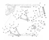SUSPENSION ARRIERE   R15RMAEGJ/GC/EJ (49RGRSUSPRR13EV) pour Polaris RANGER EV de 2015