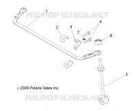 SUSPENSION ARRIERE STABILIZER BAR   R15RMAEGJ/GC/EJ (49RGRSTABILIZERRR10) pour Polaris RANGER EV de 2015