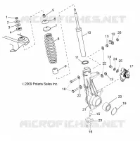 SUSPENSION AVANT SUPPORT   R15RMAEGJ/GC/EJ (49RGRSUSPFRT10450) pour Polaris RANGER EV de 2015