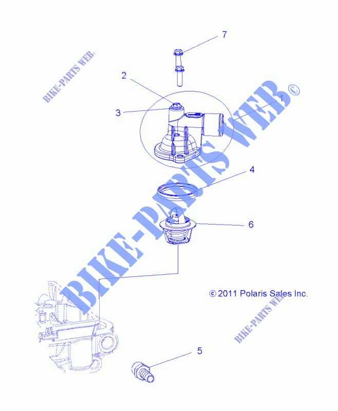 THERMOSTAT and COVER   R15RMA57FA (49RGRTHERMO12RZR570) pour Polaris RANGER 570 EU de 2015