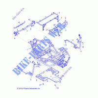 CHASSIS, CHASSIS   R141D9JDA/2D9JDA (49BRUTUSCADRE13) pour Polaris RANGER 900 DIESEL HST / DELUXE de 2014