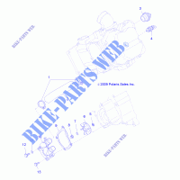 POMPE A EAU   R14RH45AA (49RGRWATERPUMP10) pour Polaris RANGER 400 4X4 de 2014