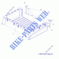 BENNE   R13RC08GA/GH/FA/FH (49RGRBOX10) pour Polaris RANGER 48V EV MIDSIZE/INTL de 2013