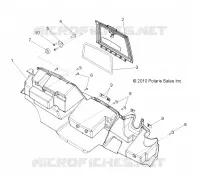 BOITE A GANTS   R13TH76/7E ALL OPTIONS (49RGRGLOVEBOX118004X4) pour Polaris RANGER 800 EFI de 2013