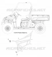 FILETS LATERAUX   R13TH76/7E ALL OPTIONS (49RGRNETS118004X4) pour Polaris RANGER 800 EFI de 2013