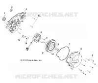 MOTEUR, STATOR and VOLANT MOTEUR   R13TH76/7E (49RGRSTATOR13CREW) pour Polaris RANGER 800 EFI de 2013