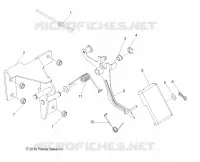 PEDALE D'ACCELERATEUR   R13TH76/7E ALL OPTIONS (49RGRTHROTTLE11800CREW) pour Polaris RANGER 800 EFI de 2013