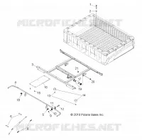 SUPPORT BENNE   R13TH76/7E ALL OPTIONS (49RGRBOXMOUNTING118004X4) pour Polaris RANGER 800 EFI de 2013