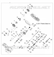 SYSTÈME DE TRANSMISSION, PONT PRINCIPAL INTERNAL   R13TH76/7E ALL OPTIONS (49RGRTRANS1332961) pour Polaris RANGER 800 EFI de 2013