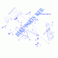 SUSPENSION, A ARM and SUPPORT MOUNTING   R12RC08GA/GH/FA/FH (49RGRAARM10) pour Polaris RANGER EV/LEV 4X4 de 2012